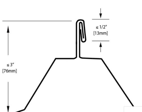 Trap Double Fold Standing Seam